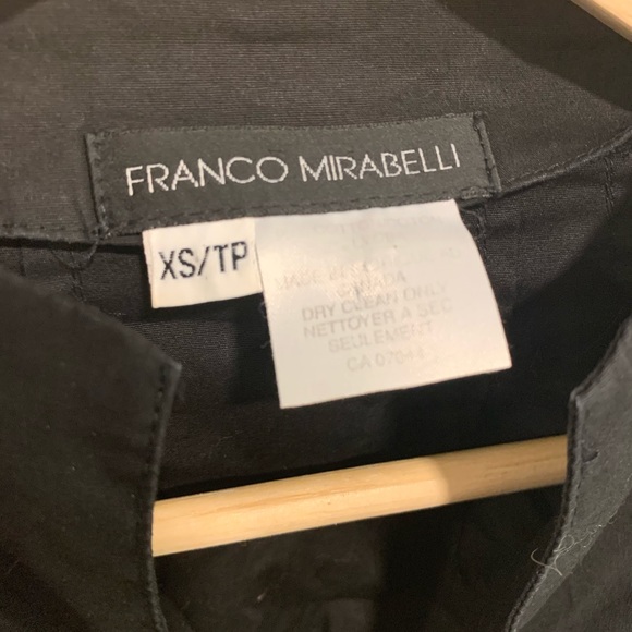 Black Zip-Up Blouse - Picture 2 of 2